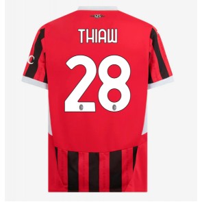 AC Milan Malick Thiaw #28 Domácí Dres 2024-25 Krátký Rukáv